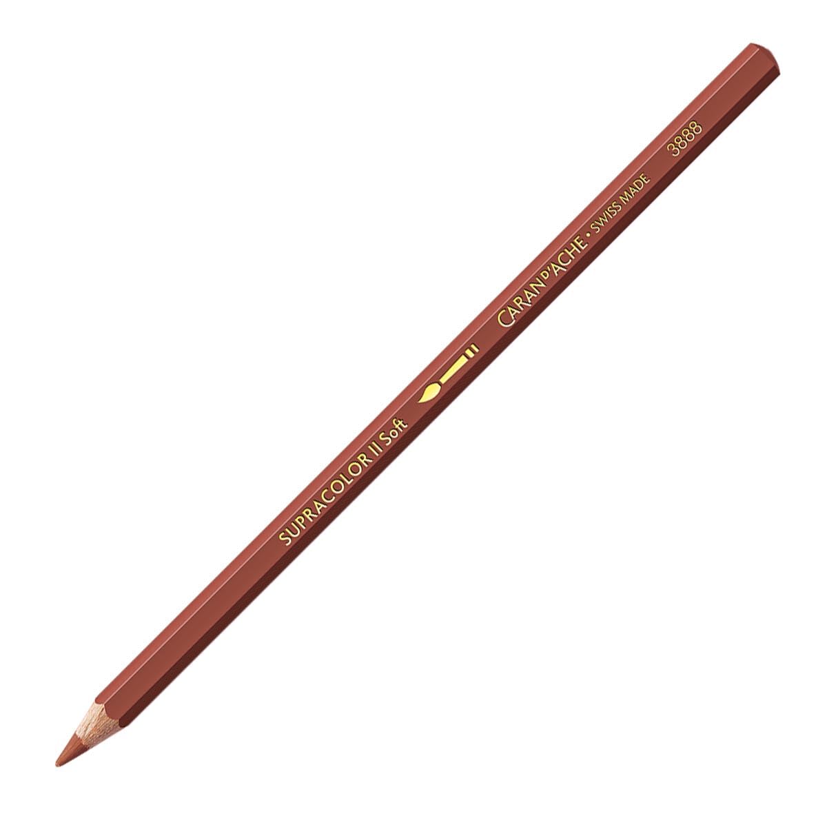 Caran D'ache Beige Caran D Ache : Supracolor Soft : Watersoluble Artists Colour Pencil Mahogany