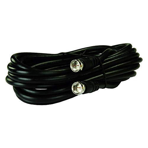 Câble coaxial TV extérieur RG59 JR Products 47395 noir 12 pieds