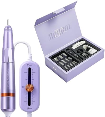 Five Angeles Tipex Instant Apex Nail Tips Kit 120pcs Nail Tips+Nail Glue+UV Lamp+Base Gel & Electric Nail Drill Kit