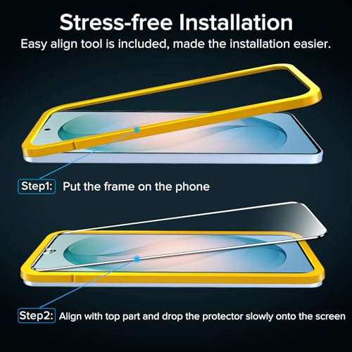 ivoler für Samsung Galaxy S26 Panzer Schutz Glas, mit Einfache Installationswerkzeug, 9H Härte Schutzfolie, HD-Klar, Kratzfest, Anti-Bläschen, Anti-Fingerabdruck, Kompatibel mit Hülle, 3 Stück 3