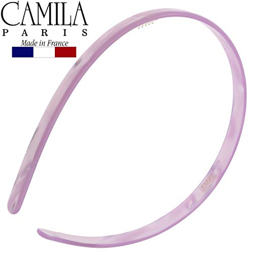 Camila Paris Sb932 French Headband For Women, Handmade Purple, Strong Hold Grip Women's Hair Band, Ligth And Very Flexible, No Slip And Durable Styling Girls Hair Accessories, Made In France #TOP5
