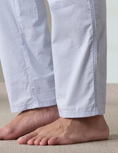 Image of Amazon Brand - Symbol mens 100% Cotton Pyjama /Lounge Pants |Regular Fit | Printed | Available in Plus Sizes