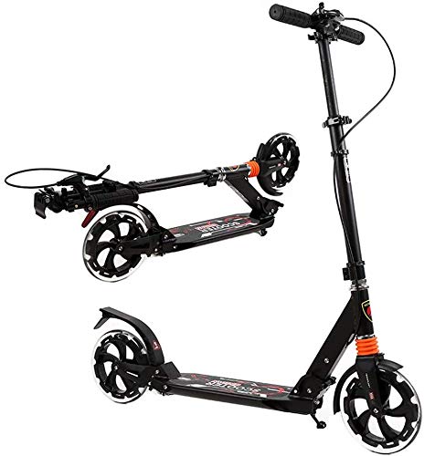 Fantastic Prices! lqgpsx Adult Kick Scooter with Hand Brake - 220lb Weight Limit - Folds Down - 200m...