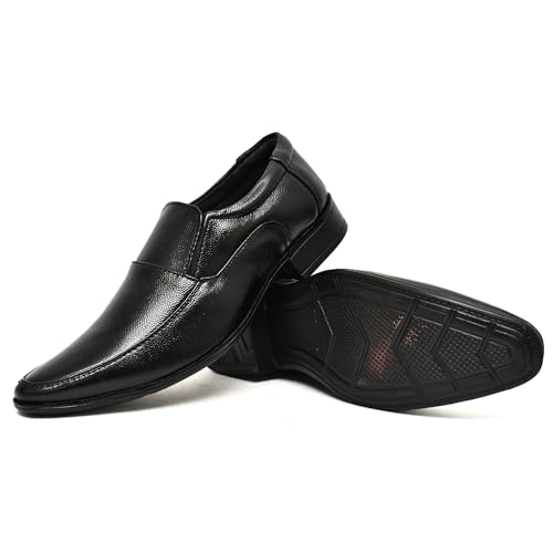 BIGGIE-Mens-Black-Highly-Comfortable-Leather-Shoe-Stylish-Office-WearSlip-on-Formal-Shoes