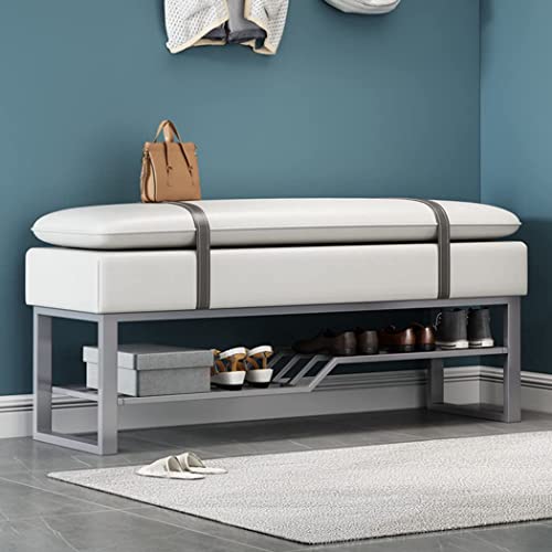 Banc à chaussures moderne entrée avec étagère à chaussures élégante chambre