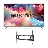 Televisión inteligente Amazon Fire TV Serie Omni QLED de 65' en 4K UHD con Dolby Vision IQ + Soporte para TV en Pared