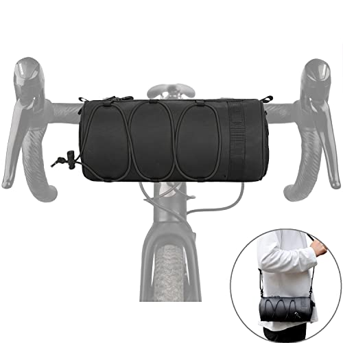 Dasellfa Fahrradtasche Vorne, Lenkertasche Fahrrad, Fahrradtasche Vorne Lenker, Fahrradtaschen, Rahmentasche Fahrrad, mit Schultergurt, Wasserdicht, Fahrradzubehör