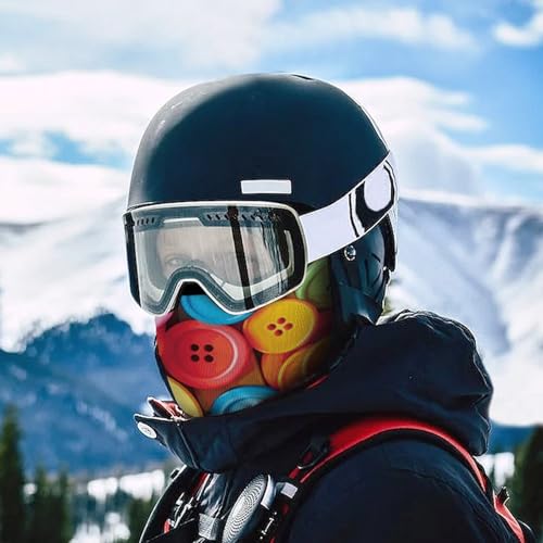 Balaclava para Hombres con Botones Coloridos Máscara de Invierno para Ciclismo y Esquí miniatura 5