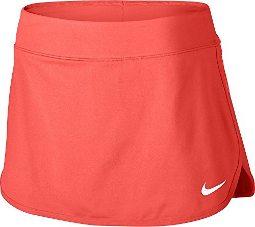 NIKE W Nkct Skirt Pure Falda de Tenis, Mujer, Naranja (Hyper Orange/White), S