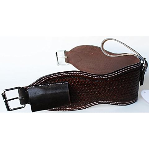 ProRider USA Horse Brown Leather Western Back Cinch Girth Flank Saddle Cinches 33" Tack 9755 Cover