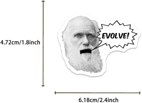 Miniatura 3 de 100 calcomanías de laboratorio científico para botellas de agua, estudiantes, regalos, paquete de calcomanías divertidas de experimentos biológicos,