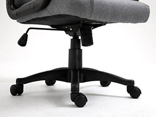 Cherry Tree Furniture Swivel Grey Fabric Swivel Desk Chair Office Chair