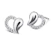 Produktbild B.Catcher Ohrringe Herz Damen 925 Sterling Silber Ohrstecker ''Noch einmal lieben'' Schmuck Set Valentinstag Geschenk für Damen/Frau/Freundin