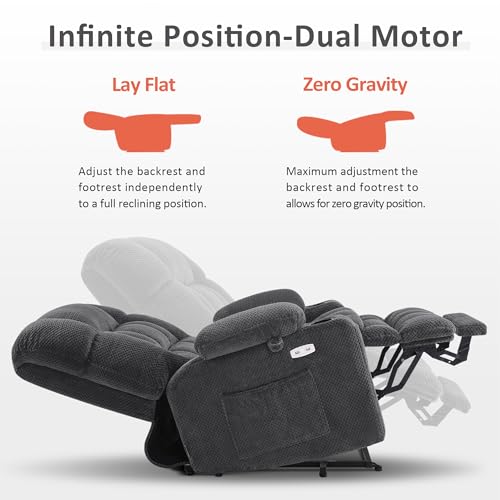 Image of MCombo Dual Motor Power Lift Recliner Chair for Elderly R7894 (Small-Wide)