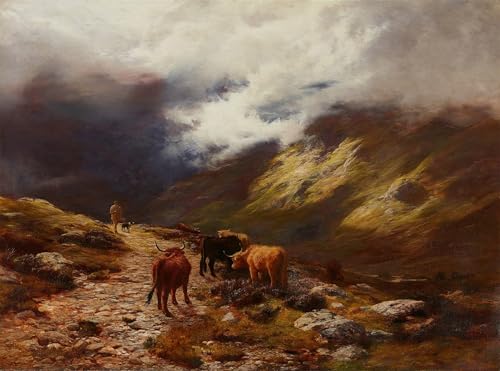 Cuadro en Lienzo para Oficina con Paisaje de Montaña Elegante Decoración de Despachos