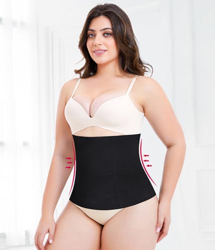 Nebility Waist Trainer for Women Plus Size Corset Shapewear Tummy Control Waist Cincher Postpartum Girdle Body Shaper4