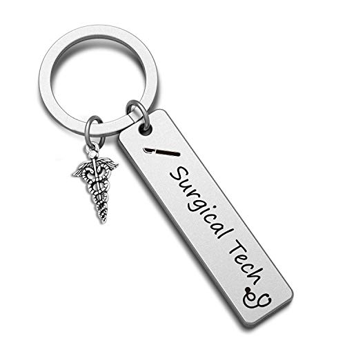Surgical Keychain Surgical Tech Surgical Technologist Gift Jewelry for Surgical Nurse Doctor Medical(surgical tech KR)