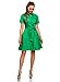 Produktbild oodji Collection Damen Hemdkleid mit Gürtel, Grün, DE 34 / EU 36 / XS