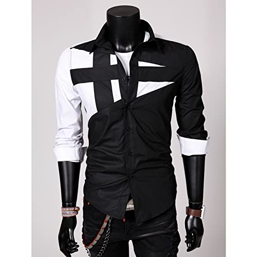 Men's Camouflage Collar Contrast Shirt Military Tactical Camping Shirt Long Sleeve Plaid Printed Casual Shirt2