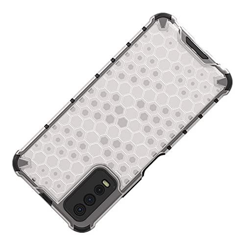 Image of Glasgow Back Case Cover Compatible with Vivo Y20 2021 (Stylish Design) -Transparent