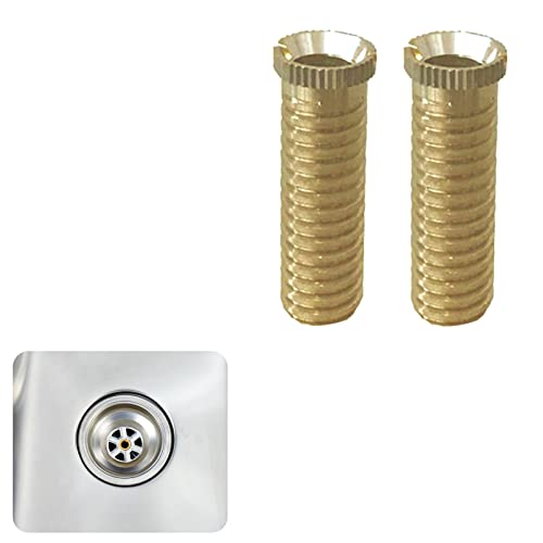 2 Pièces Vis pour Panier d'Évier 30mm Vis Creuse pour Crépines à Panier Évier Panier Vis En Cuivre Vis de Tamis de Panier d'Évier de Cuisine pour Les Crépines à Panier,Évier de Valve de Vidange Cover