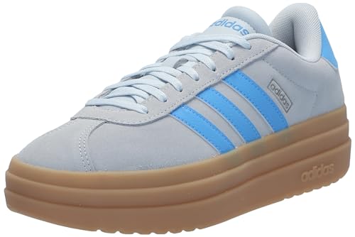 Image of adidas Womens Vl Court Bold Lace Up Sneakers Shoes Casual - Pink