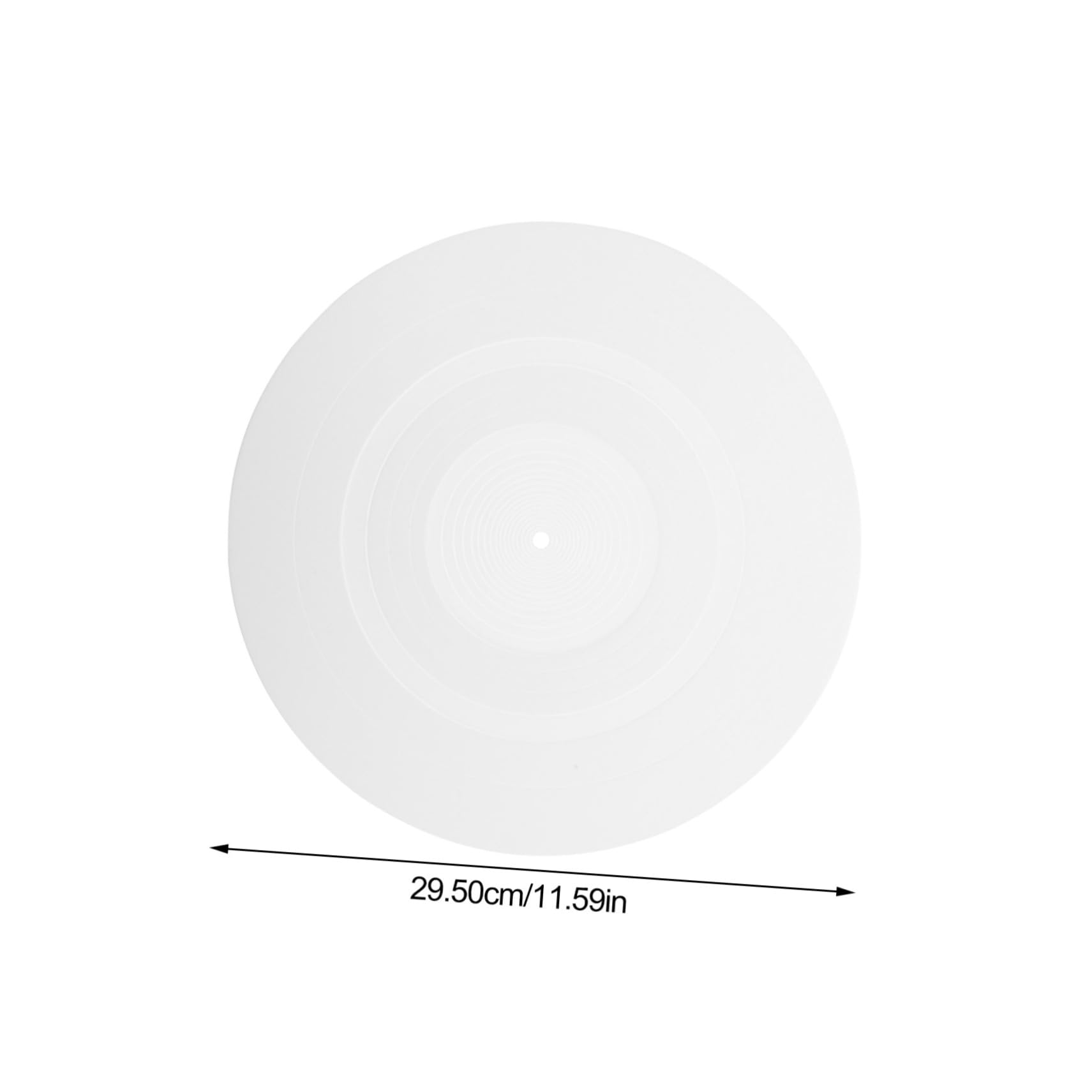 Toyvian Protective Record Pad Vinyl Turntable Mat White Slipmat for Record Player