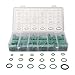 Tidevib 530Pcs Car O for Ring Seal Kit for R134a for Auto Air Conditioning System, Rubber Gasket Set with 18 Sizes, Green, Includes Storage Box