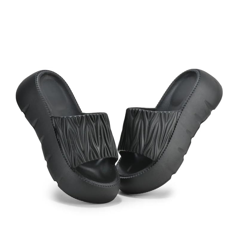 Image of Women's Fashionable Flip Flop, Comfortable Stylish Summer Slip-on Slipper Open Toe Flats for Women and Girls Casual Sliders