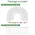 20Pcs Garden Edging Border Landscape Edging Lawn Garden Fence Edgings Decorative Landscape Border 20Ft Length Landscaping Edging with 20 Pcs Stakes for Lawn Garden Flower Bed Yard,Lawn Edging (White)