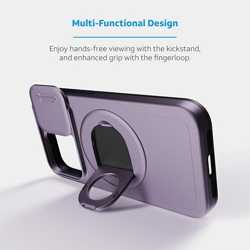 Coque iPhone 15 violette pour éviter les rayures de l'appareil photo