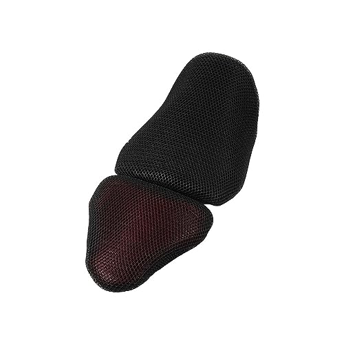 ISpchen Motorrad Sitzbezug 3D Mesh - Atmungsaktiv & Rutschfest Für Mehr Komfort