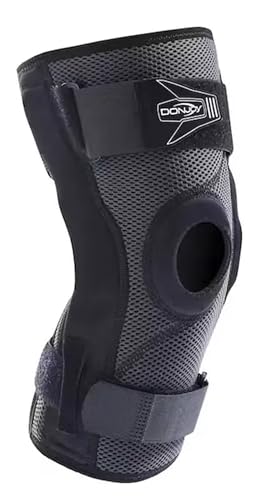 DONJOY PLAYMAKER XPERT SLEEVE ginocchiera corta (versione chiusa) con aste laterali policentriche e anello rotuleo - Misura LARGE (circonf.coscia cm. 53-60)