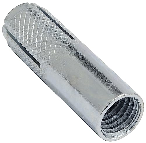 AERZETIX - C67621 - Juego de 25 tacos de anclaje de expansión Ø12x40mm para perno/tornillo M10 - taco de golpe - perforación hormigón ladrillo piedra mampostería fijación - en acero