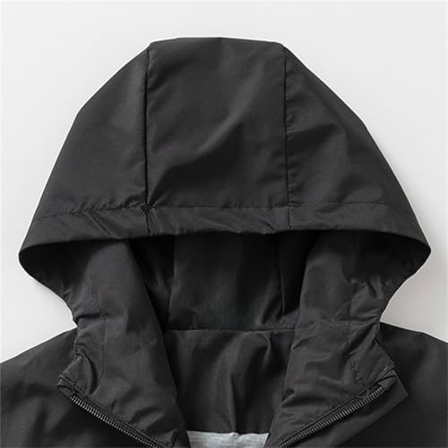 Toddler Rain Jacket Baby Boys Girls Hooded Zipper Long Sleeve Thick Warm Outerwear Lightweight Jacket4