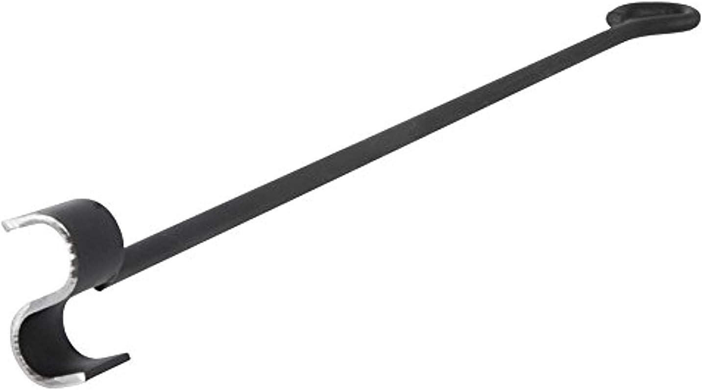BBQ Fans Letter S Branding Iron for Steak, Buns, Wood & Leather | Includes Redwood Plank