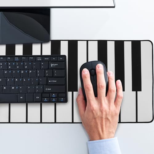 Tapis de souris piano grand format imperméable antidérapant accessoire bureau étendu - 3