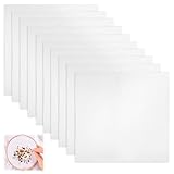 10 Stück Kreuzstich Stoff zum Sticken, 20x20 cm Sticken Aida, 11CT Stickerei Tuch Weiß Kreuzstichtuch, Cross Stitch Fabric, Stickerei-Stoff Baumwolle für Stickereien, Nähen, DIY Handwerk