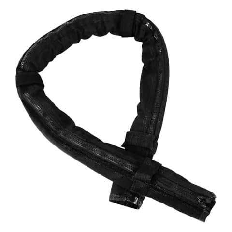 Trolling Motor Cable Sleeve, 48" Cable Zipper Outboard Boat Trolling Motor Tray Stabilizer Cable Organizer Sleeve - Organized Cable Management（black） Cover