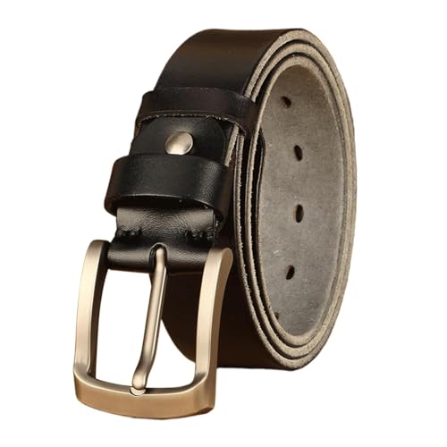 Ceinture en cuir de vache véritable avec boucle ardillon classique