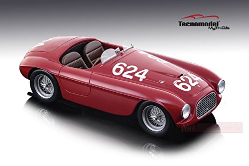 TECNOMODEL TMD1852D FERRARI 166 MM N.624 MM 1949 C.BIONDETTI-E-SALANI 1:18