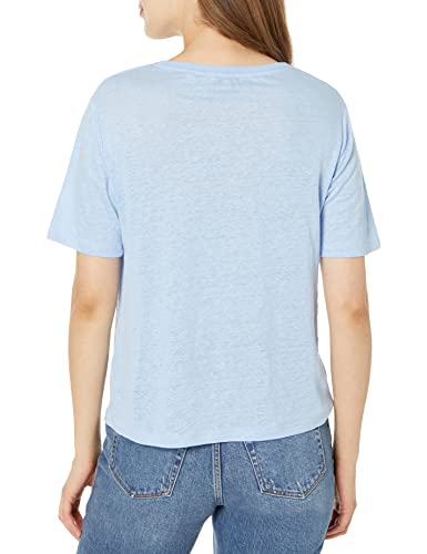 Image of Vince Women's Linen S /S Relaxed Crew
