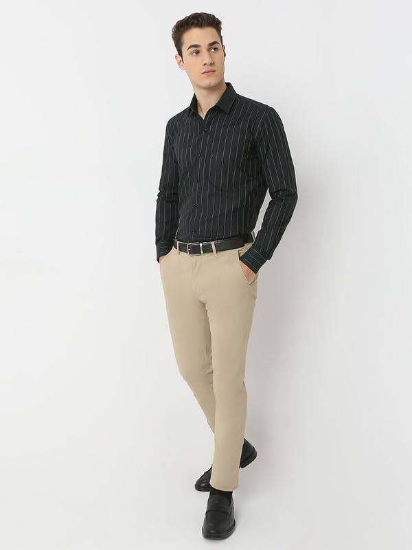Image of Men's Striped Cotton Formal Shirt