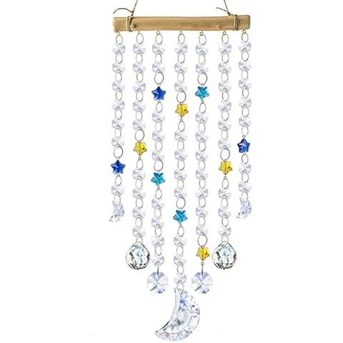 YU FENG Crystal Moon Star Suncatcher Pendant Cover