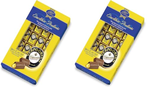 RCP Verpoorten Eierlikör Pralinés Vollmilch – 1 x 200 g – Alkoholhaltige Pralinen aus Vollmilch-Schokolade mit flüssiger Füllung (Packung mit 2)