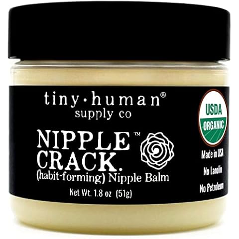 Organic Nipple Cream, Nipple Crack Lanolin Free Nipple Butter, Balm for Breastfeeding Mother, No Need to Wash Off, Safe for Baby and Mama Cover