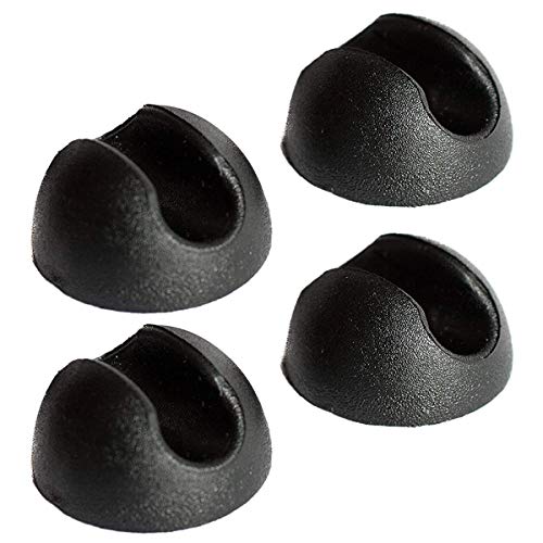 Horquilla para patas protectoras de pies, clip de silicona para artículos de muebles de bricolaje, 4 piezas de color negro