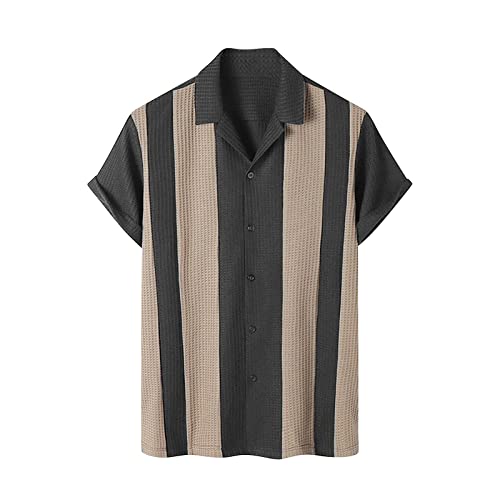 Polo en tricot à manches courtes pour homme avec col à boutons coupe droite chic