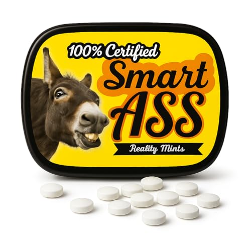 100% Smart Ass Mints – Gift for Sarcastic People – Funny Gifts for Men – Funny Mint...
