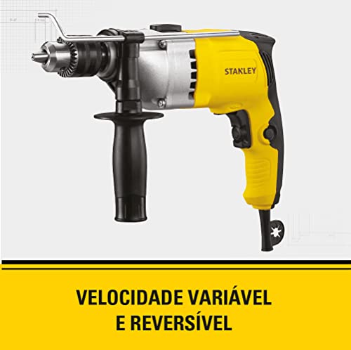 STANLEY Kit Furadeira de Impacto de 1/2 pol. (13mm) 800W 127V STDH8013KA